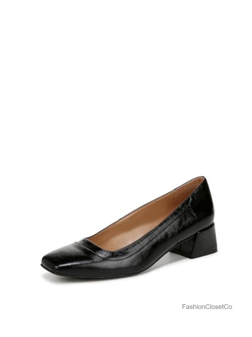 Naturalizer Huntley Block Heel Pump Women's Square Toe Dress Shoe